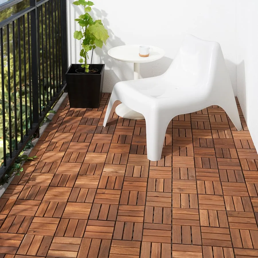 IKEA RUNNEN Deck Tile (Dark Brown) photo 1