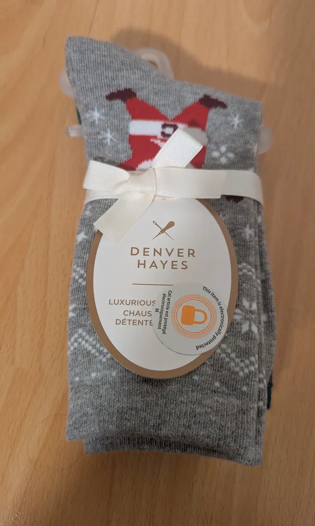 Brand New Denver Hayes Socks - Christmas Design photo 1