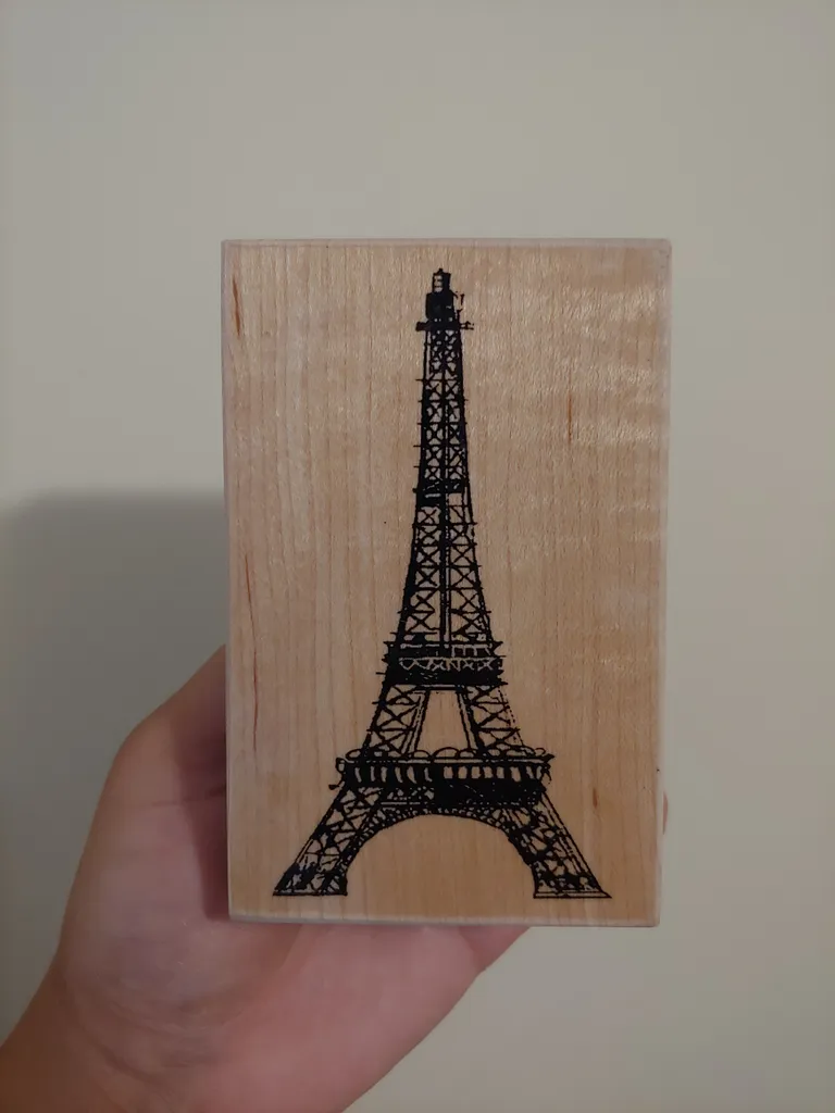 Eiffel Tower rubber stamp photo 1