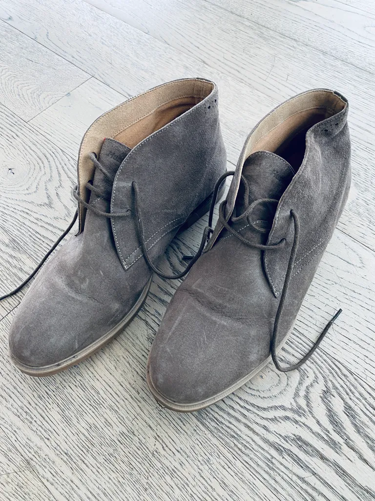 Women’s Hush Puppies Size 12 suede shoes boots photo 1