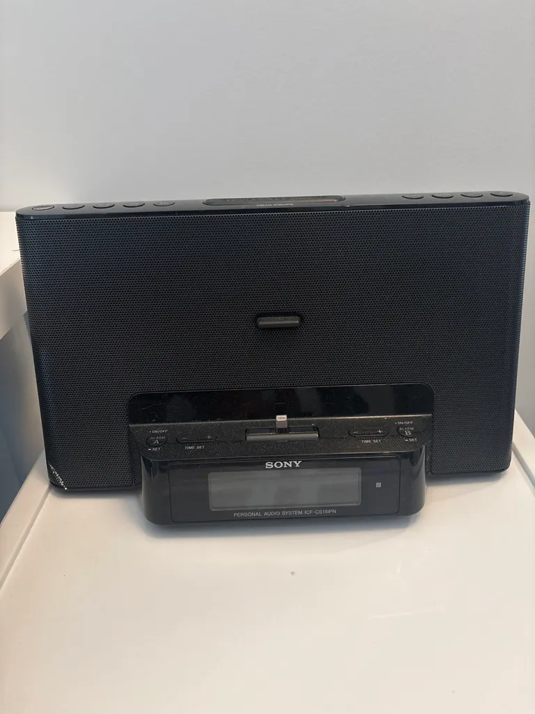 Sony radio, ipod and alarm clock photo 1