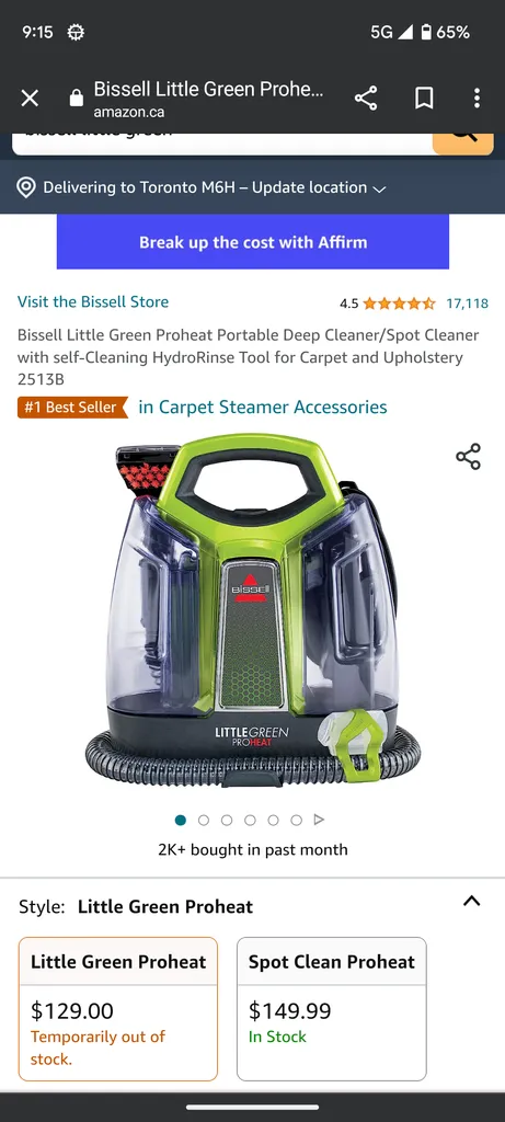 Bissell Little Green Proheat photo 1