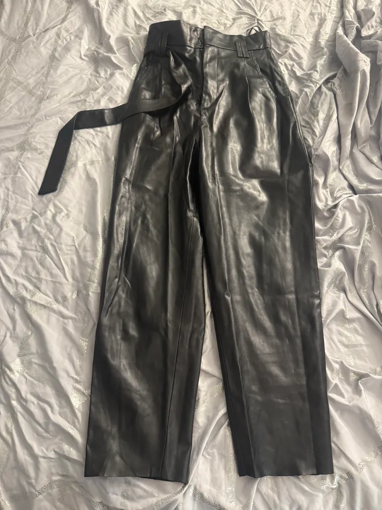 Vegan leather pants photo 1