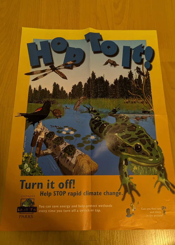 Ontario Parks 'Hop To It! Turn It Off!' Poster photo 1
