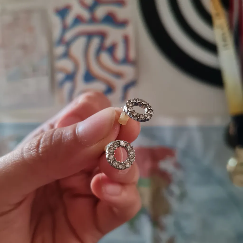 Sparkly donut studs photo 1