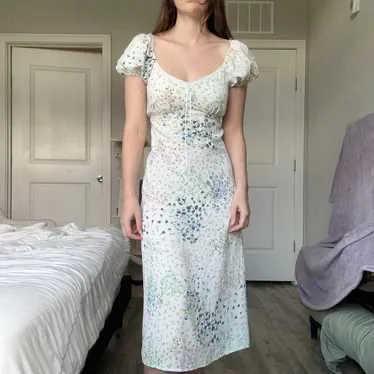 Monteau Los Angeles floral midi dress photo 1