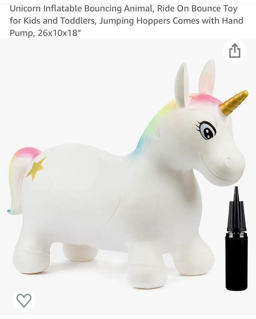 Blowup unicorn bouncer without the pump  photo 1