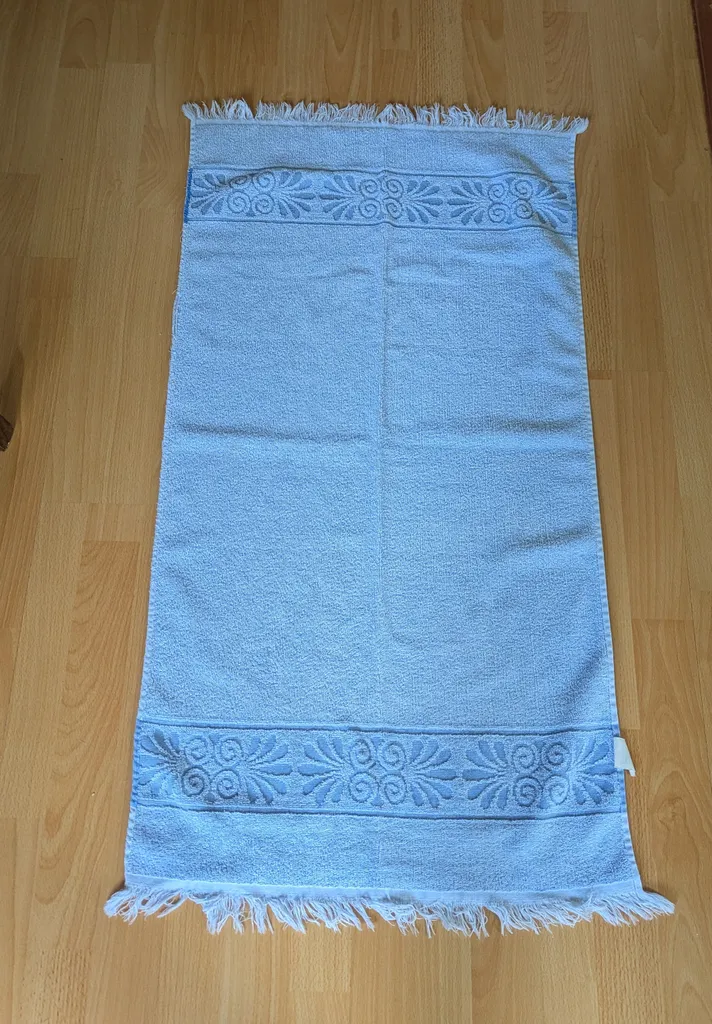Light Blue Embroidered Towel photo 1
