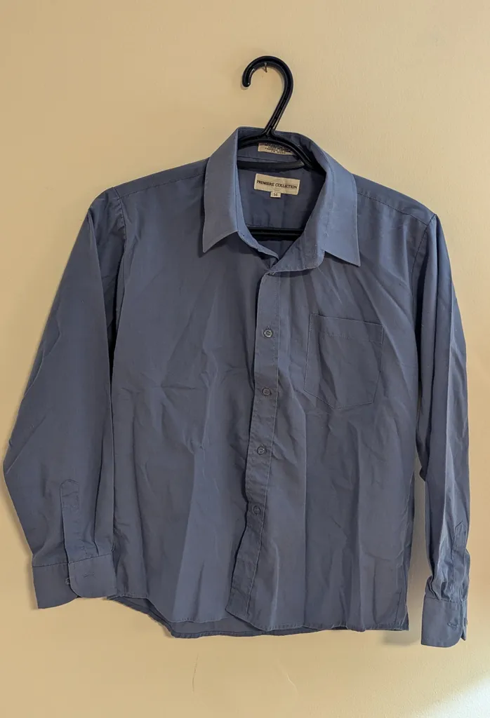 Premiere Collection Men's Long Sleeve Shirt - Boys Size 14 photo 1