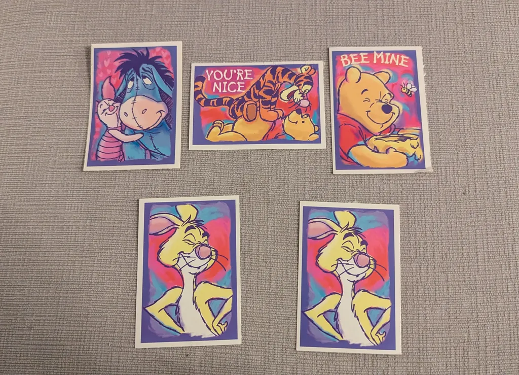 Vintage Winnie the Pooh Valentine's Day Cards photo 1