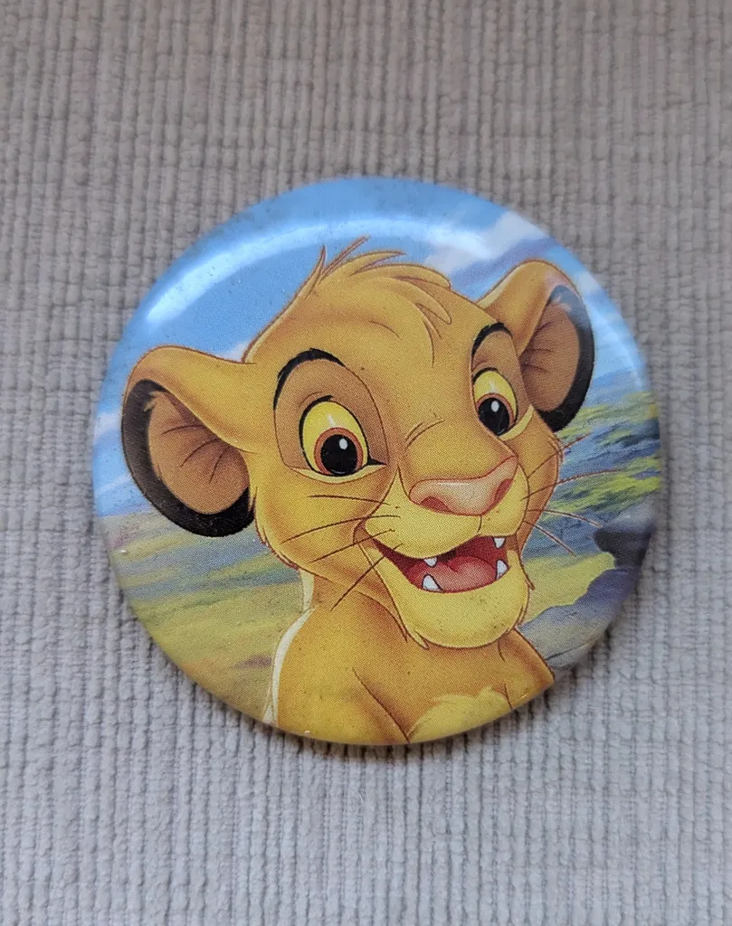 Simba The Lion King Button photo 1