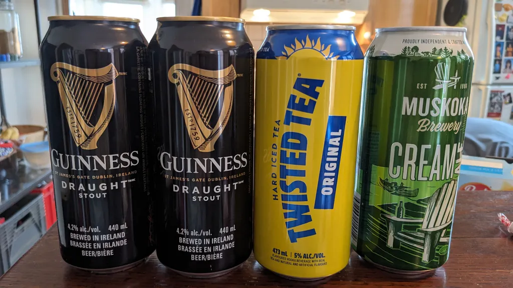 4 Tallcans (Guinness + Twisted Tea + Cream Ale🍺) photo 1