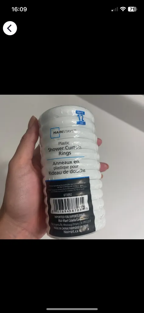 Shower curtain holder photo 1