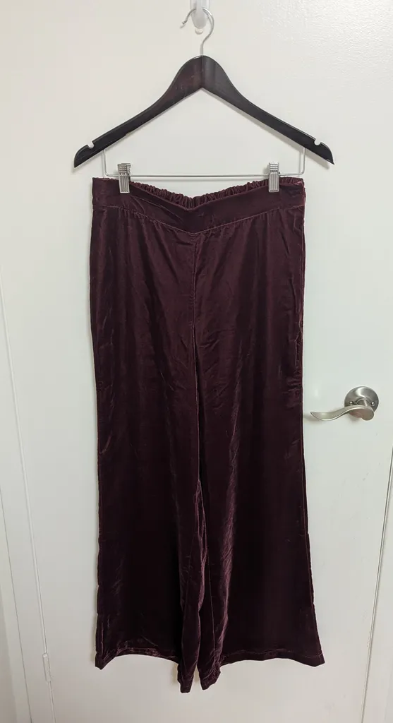 Wynne Collection Velvet Pants - Size Women's Medium photo 1