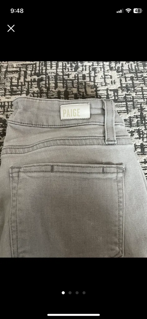 Paige light gray jeans  photo 1