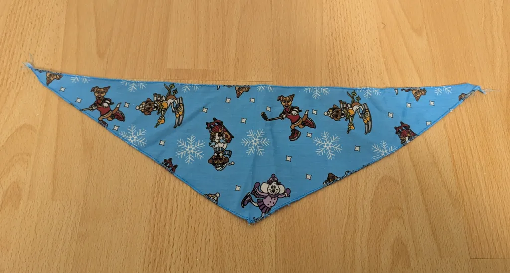 Brand New Dog Bandana - Winter Sports Pattern photo 1