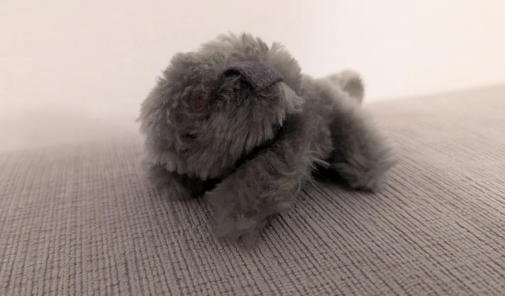 Small Grey Plush Cat Toy photo 1