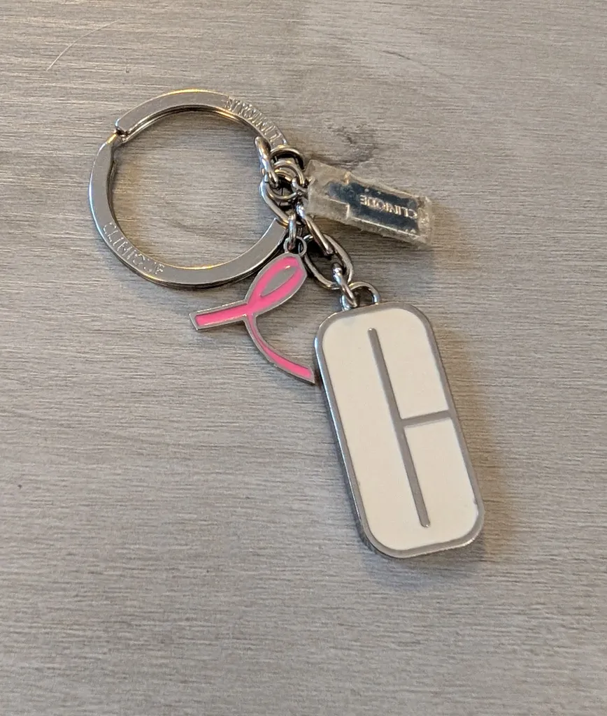 Clinique Keychain with Pink Ribbon photo 1