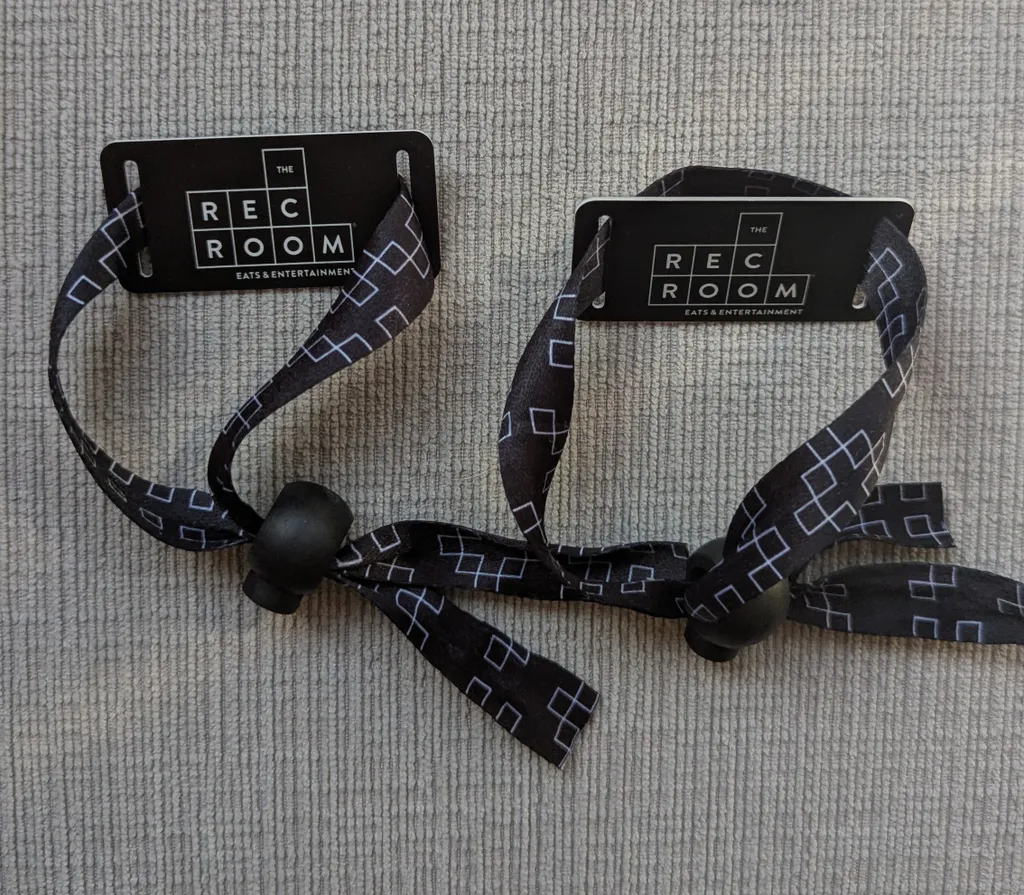 Two The Rec Room Wristbands photo 1