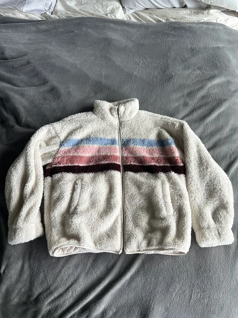 P.J. Salvage plush & thermal zip up sweater photo 1