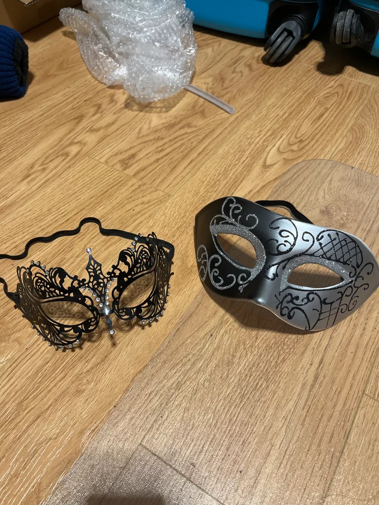 His and Hers Masquerade Masks photo 1