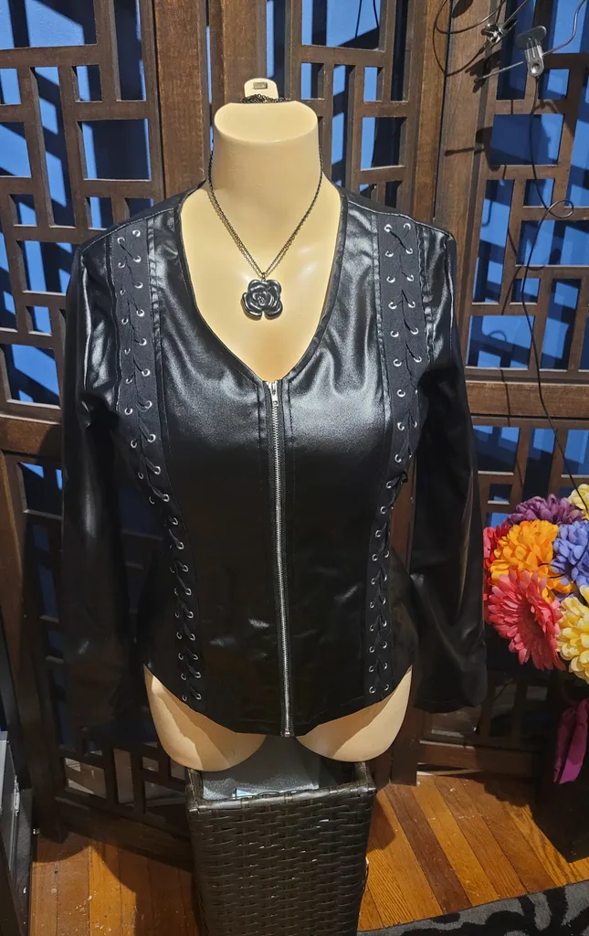 FAUX LEATHER JACKET photo 1