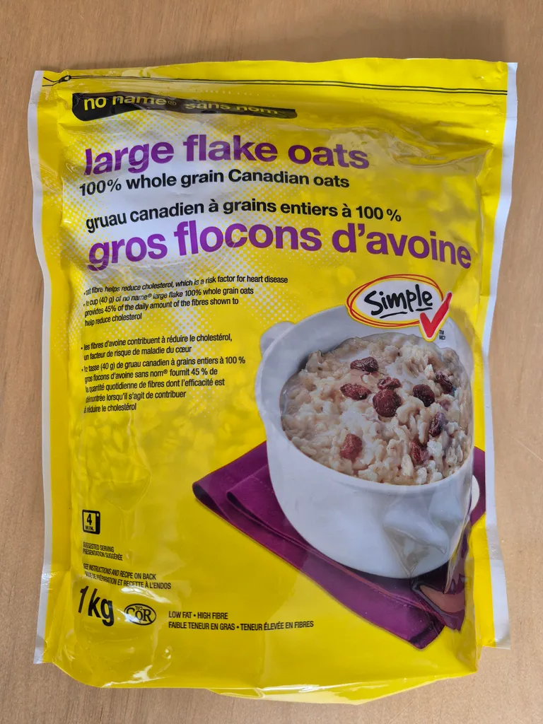 Large flake Oats (Loblaws No-Name) photo 1