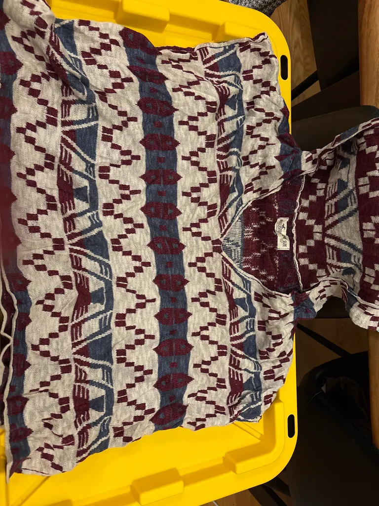 Tribal print hooded shirt  photo 1