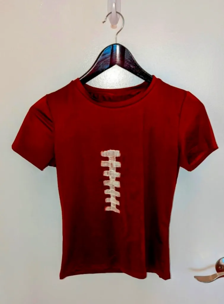 Football Halloween Costume Shirt - Women's Medium photo 1