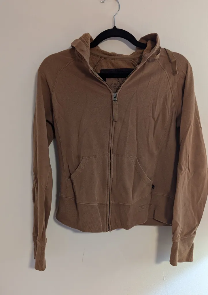 Women's Medium Jacob Paris Brown Zip-Up Hoodie photo 1