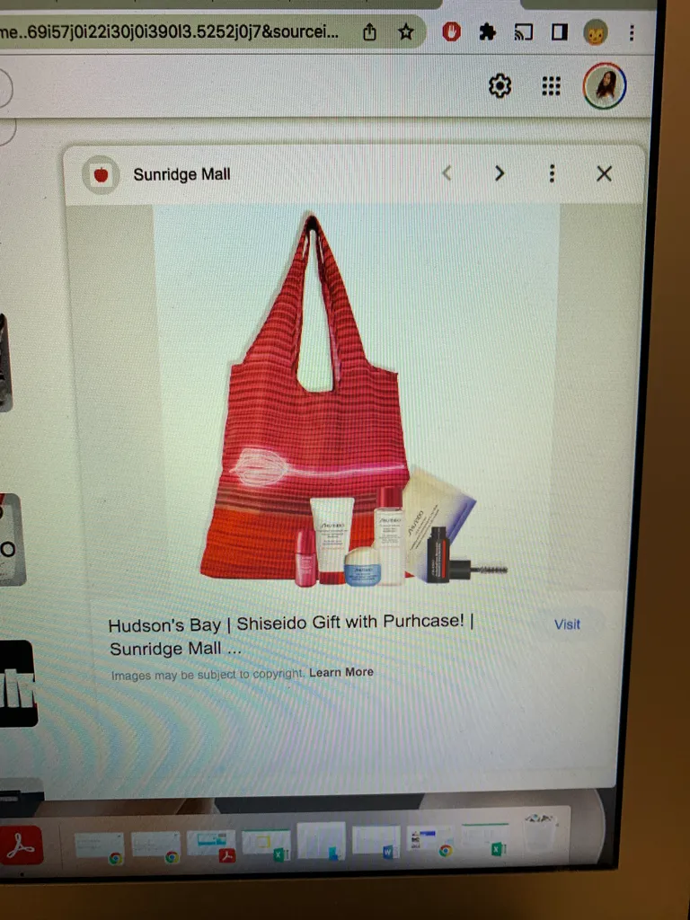 NEW Shiseido Foldable Tote Bags photo 1