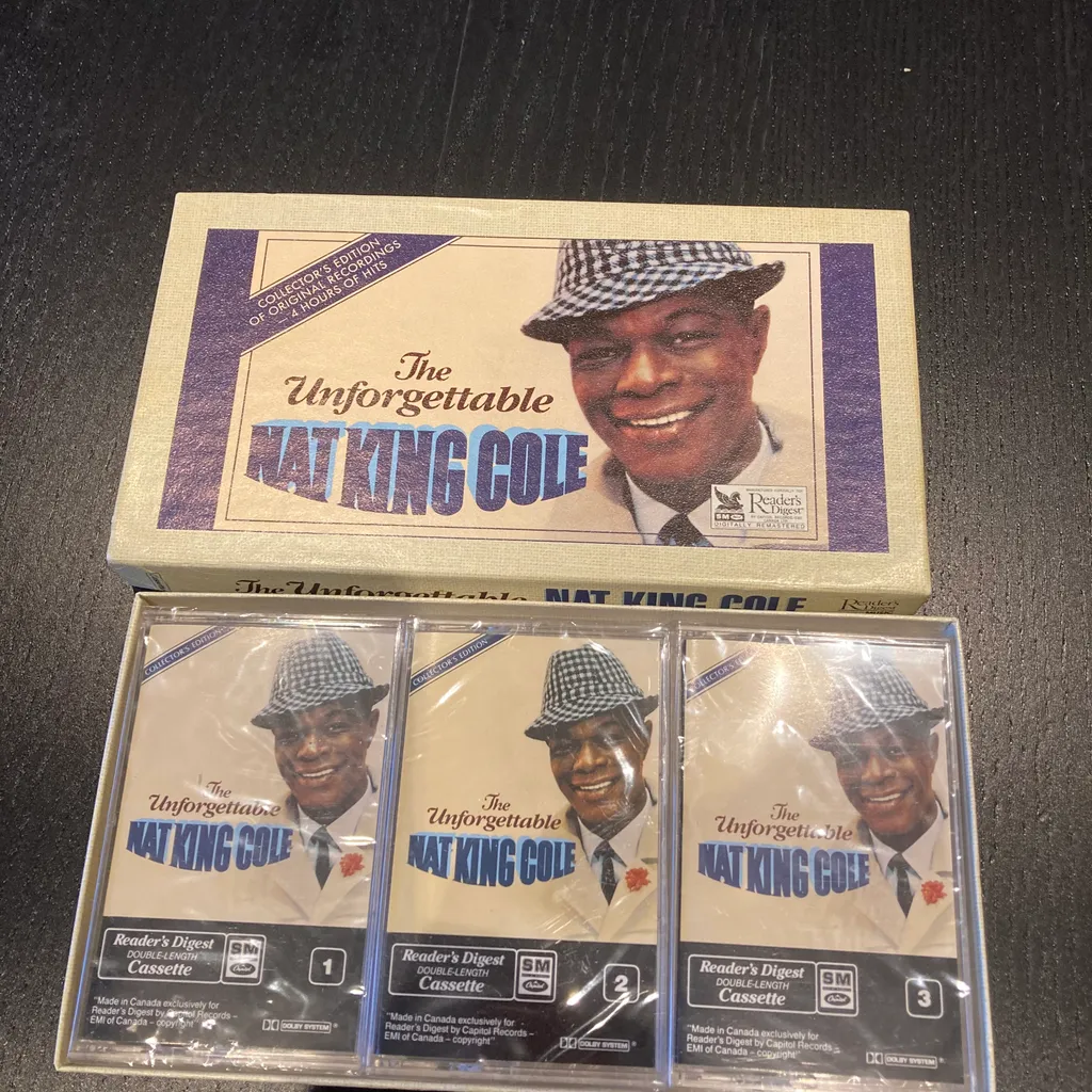 Vintage The Unforgettable Nat King Cole sealed cassette tapes photo 1