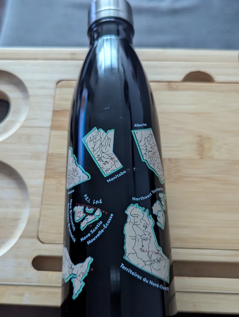 Canadian Provinces Stainless Steel Water Bottle photo 1
