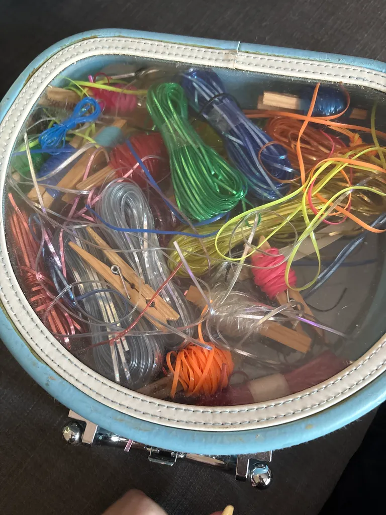 Nylon/ plastic strings craft cards supplies photo 1