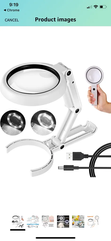 ISO Free standing foldable magnifying glass  photo 1