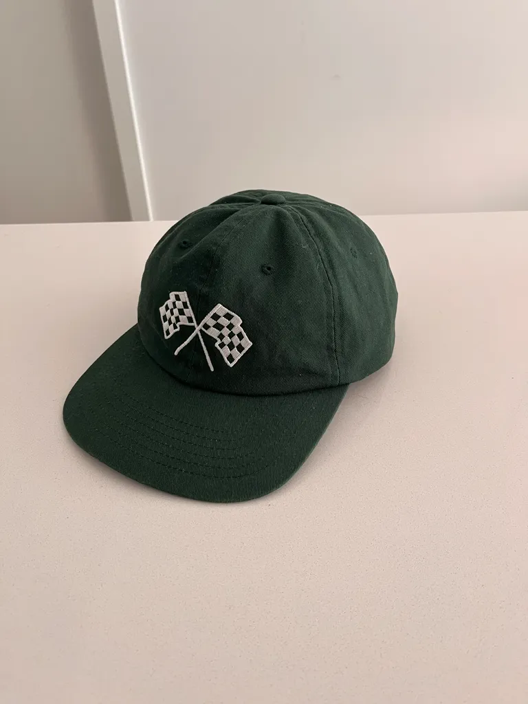 Uniform Bridge Mens Logo Twill NS Flag Ball Cap in Green photo 1
