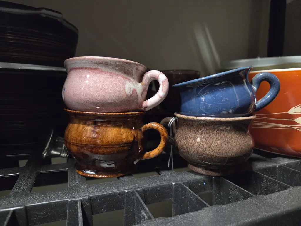 4 small handmade miniature pots photo 1