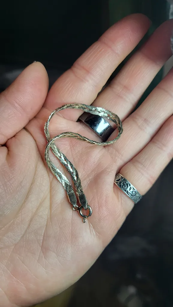 Sterling Silver 925 Braided Bracelet photo 1