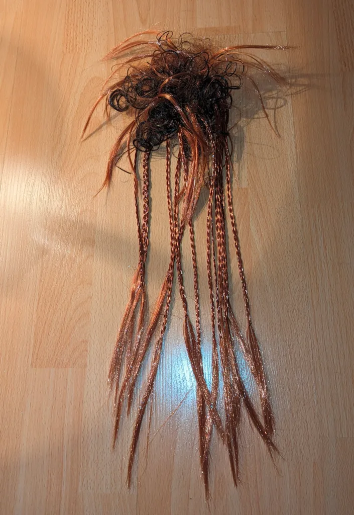 Hair Bun Extension - Brown photo 1