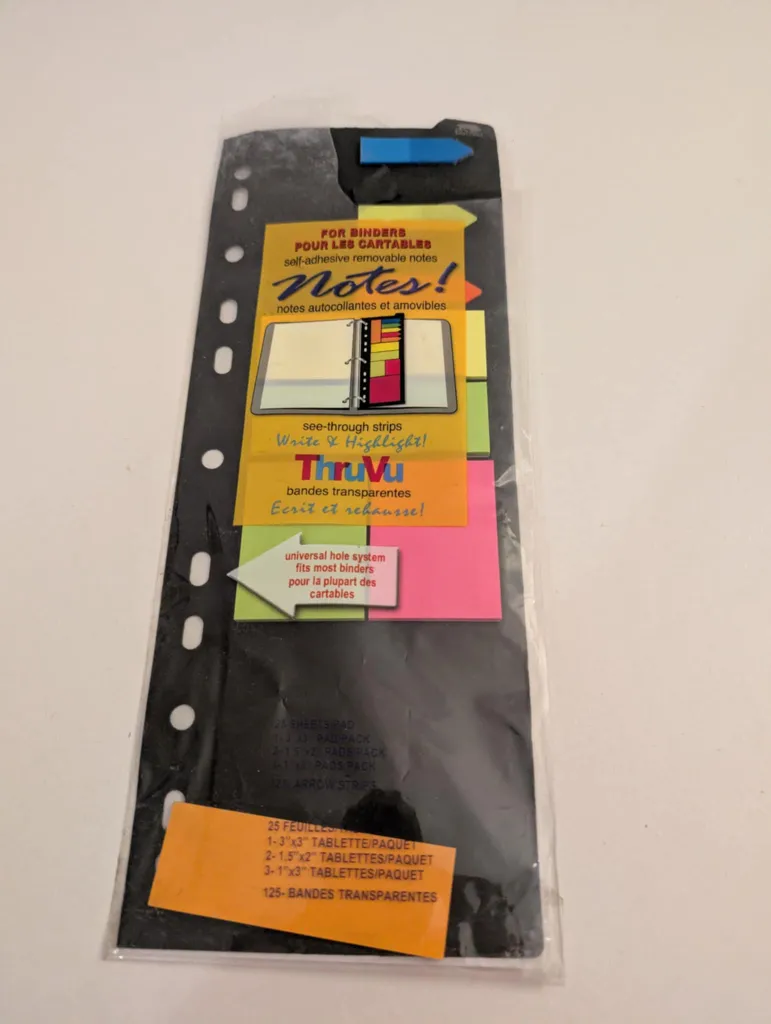 Package of post its and labels (for organizing)  photo 1