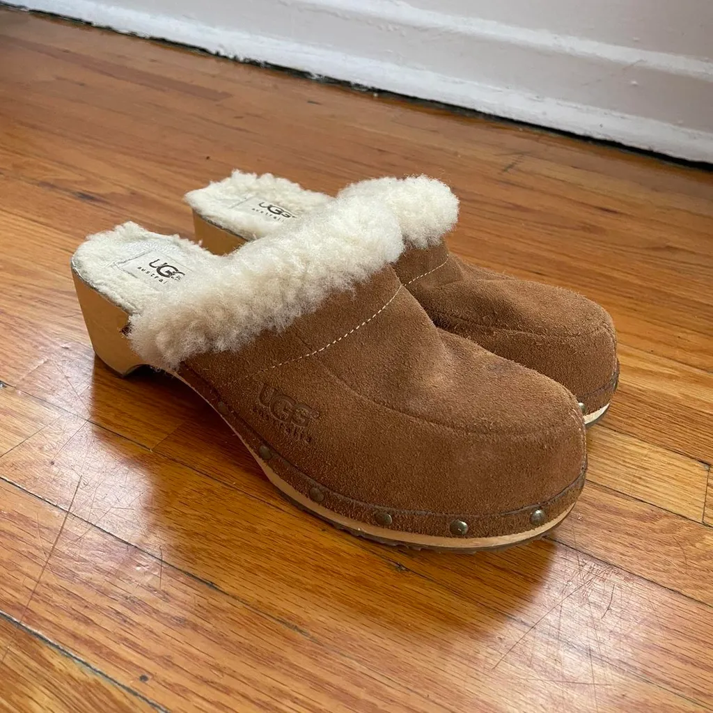UGG Shearling Lined Clogs photo 1