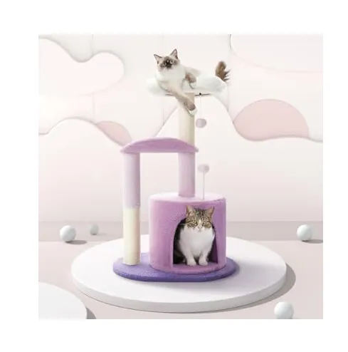 Cute cat scratch post photo 1