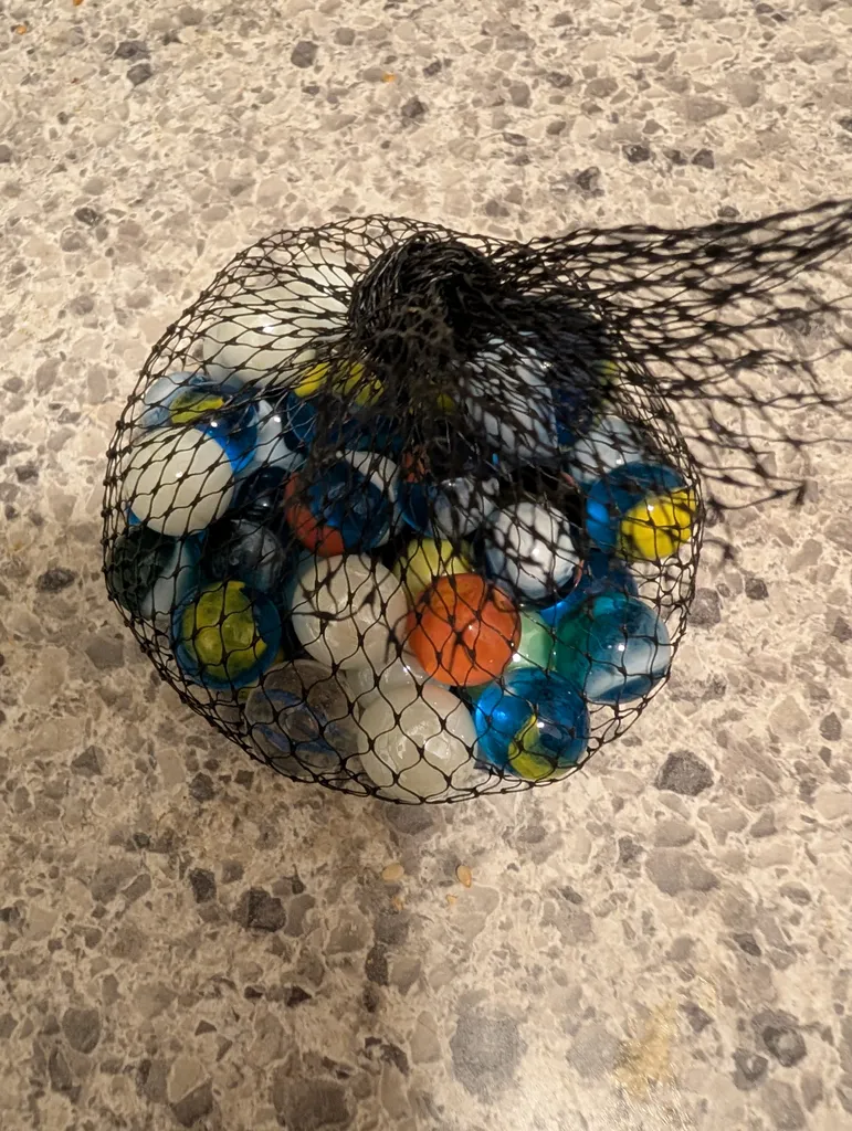 Bag of marbles  photo 1