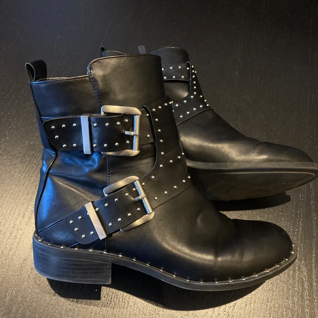 Charles by Charles David studded biker bootties Size 7.5 photo 1