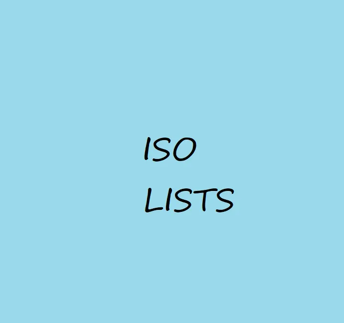 ISO Lists photo 1