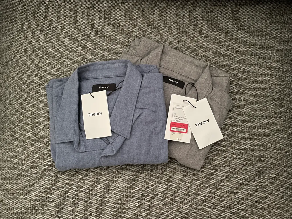 Two Men’s BNWT Theory Button Ups photo 1