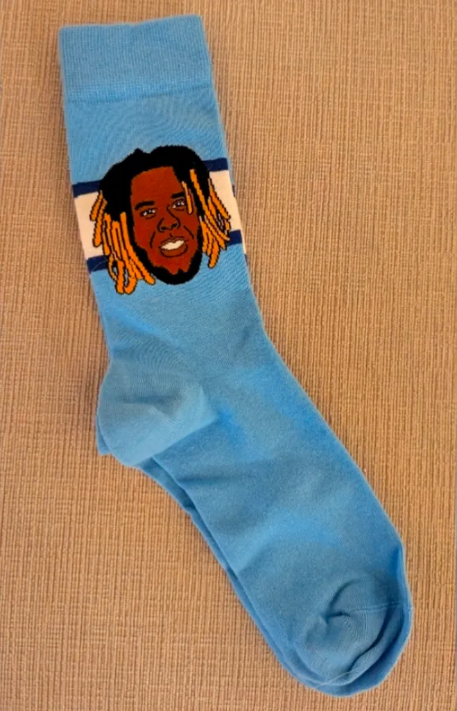 Brand New Men's Blue Jays Vladimir Guerrero Jr. Socks photo 1