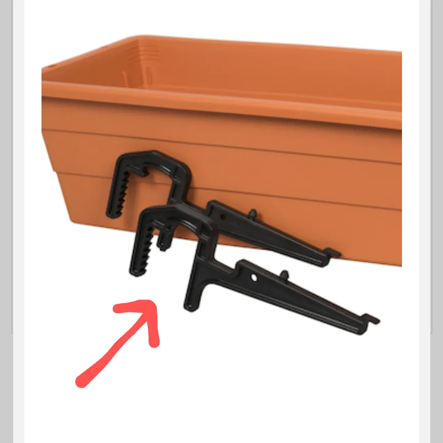 Plastic planter hooks photo 1