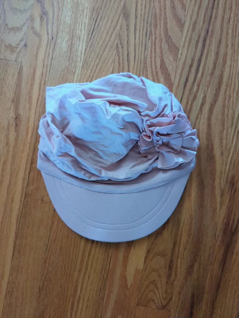 Pink Cap with Floral design photo 1