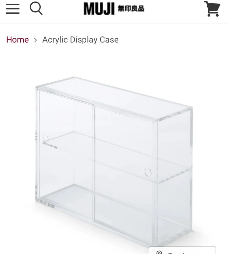 MUJI Acrylic display case (small) photo 1